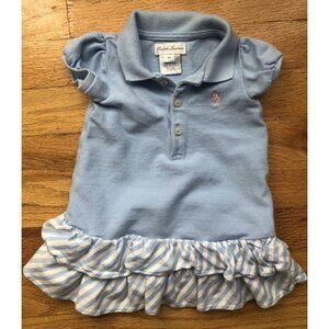 Ralph Lauren Polo Dress 6M Pale Blue